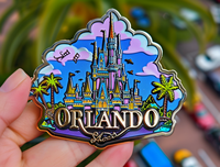 Vente en gros variété de Styles château Orlando aimant de réfrigérateur personnalisation tourisme aimants de réfrigérateur