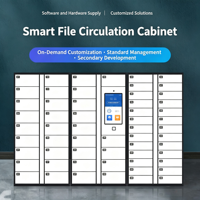 Casier intelligent d'échange de documents avec reconnaissance faciale et empreinte digitale, armoire de stockage électronique pour dossiers, pour le personnel