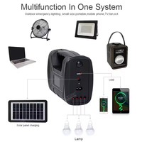 ALLTOP Nouvelle conception de station d'énergie solaire portable, système d'énergie solaire portable multifonctionnel pour l'extérieur