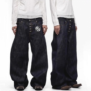 <span class=keywords><strong>Jeans</strong></span> in Denim Selvedge Personalizzati OEM di Alta Qualità, 100% Cotone, 14oz Pesante, <span class=keywords><strong>Jeans</strong></span> <span class=keywords><strong>Baggy</strong></span> in Denim Giapponese Grezzo per <span class=keywords><strong>Uomo</strong></span> - Product Image 3
