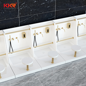 Lava Piedi Automatico per Wudu dal Design Moderno in Plastica con Bacino di Preghiera Facile da Pulire Installazione Rubinetto Monoforo per Casa e Scuola - Product Image 4