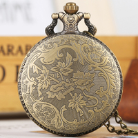 Recuerdo Vintage Collar Colgante Reloj Bronce Titanic Reloj de bolsillo con cadena Fob