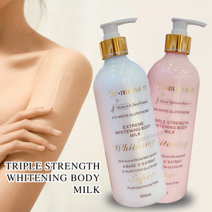 Loción corporal blanqueadora de Etiqueta Privada, crema humectante para blanquear la piel, crema blanqueadora de leche para el cuerpo más joven - Product Image 6