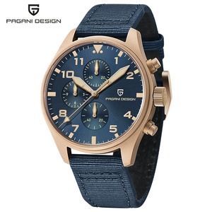 Reloj de Cuarzo Multifuncional para Hombre PAGANI DESIGN, Luminoso, Resistente al Agua, de Bronce, Modelo 1703, Reloj Hombre - Product Image 2