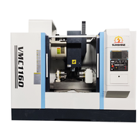Centre d'usinage vertical VMC1160 Hiwin BT40 à broche unique, vis à billes, changeur d'outils automatique, fraiseuse verticale