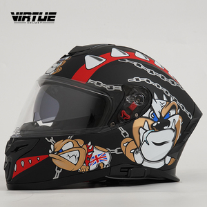 <span class=keywords><strong>Casque</strong></span> de moto <span class=keywords><strong>intégral</strong></span> certifié VIRTUE ECE - Nouveau décalcomanie tendance en forme de chaîne de <span class=keywords><strong>chien</strong></span>, <span class=keywords><strong>casque</strong></span> de sécurité élégant <span class=keywords><strong>pour</strong></span> les motards - Product Image 5
