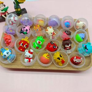 Llaveros de juguete Gashapon transparentes de 32 mm, regalos de máquina Gashapon que funciona con monedas para niños, caja sorpresa - Product Image 1