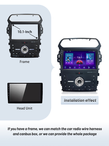 Pour Ford Explorer 2011-2019, <span class=keywords><strong>autoradio</strong></span> DVD 10,1 pouces, écran radio, cadre OEM, Android Auto, Wifi, FM, RDS, ensemble complet - Product Image 5