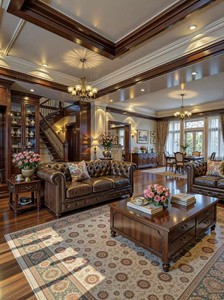 Solutions complètes pour les projets de rénovation intérieure, service de design d'intérieur de style américain traditionnel, rendu <span class=keywords><strong>3D</strong></span> - Product Image 2