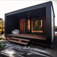 Ruang Sauna Luar Ruangan 6 Orang Paling Populer Terbuat dari Kayu Merah, Ruang Sauna Hemat Ruang untuk Banyak Orang