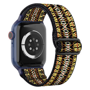 Bracelet de montre en nylon tissé élastique IVANHOE pour Apple Watch, fermeture réglable, bracelet léger pour hommes et femmes, usage sportif et décontracté - Product Image 6