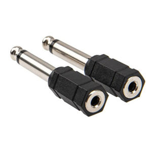 Convertidor de audio, adaptador macho de 6,35 mm a hembra de 3,5 mm, para uso con altavoces mono y estéreo - Product Image 1