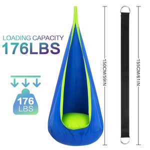 Columpio Sensorial Interior con Precisión de Fábrica, <span class=keywords><strong>Hamaca</strong></span> para Bebé con Soporte y Cojín de Aire, Columpio de Nailon para Niños para Uso en Exteriores - Product Image 4