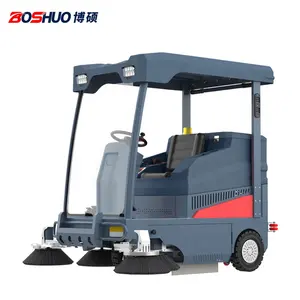 Boshuo high performance and durable rechargeable industrial ground road sweeper