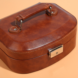 Travel Jewelry Case Leather Jewelry <b>Box</b> Holder Storage Packaging Jewelry <b>Box</b> for Rings <b>Earring</b> for Women - Product Image 5