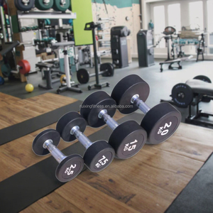 Set di manubri da ufficio in gomma per <span class=keywords><strong>Bodybuilding</strong></span> per casa <span class=keywords><strong>Fitness</strong></span> pesi KG/LBS per braccia - Product Image 3