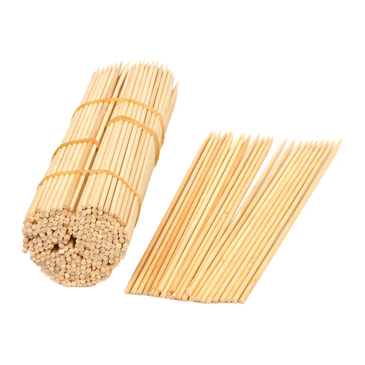 Wholesale Barbeque Disposable Custom Logo Bamboo BBQ Sticks