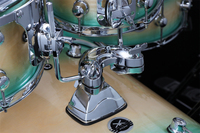 Batterie acoustique professionnelle LIchuang-rhythmist Green Burlywood en bois de bouleau léger, personnalisable, avec une seule peau REMO-UK – Vente chaude