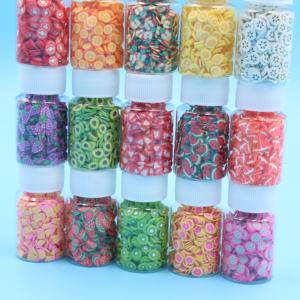 Figurine 3D en Argile Polymère 20ml Nouveau Design Motif de Petits Fruits Tranches Sprinkles pour Slime Craft Diy Accessoires Bouteille Emballée - Product Image 5