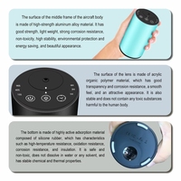 Diffuseur intelligent sans eau à nébulisation pour huiles essentielles, portable, en métal, avec lumière RGB, pour la maison, la voiture, le bureau, le salon