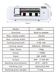 Máy cắt plotter bảo vệ màn hình hydrogel cho điện thoại/máy tính bảng/đồng hồ, hơn 20000 mẫu, dành cho phụ kiện điện thoại - Product Image 4