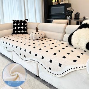 Housse de coussin de <span class=keywords><strong>canapé</strong></span> à motif géométrique moderne 100% polyester antidérapante lavable en machine pour une utilisation estivale - Product Image 6