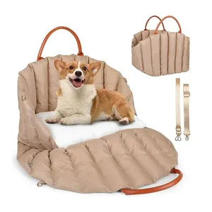 批发便携式宠物袋小型猫狗赢家保暖沙发宠物床汽车载具狗旅行袋猫床