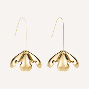 Pendientes Minimalistas de Acero Inoxidable Dorado YFB E596, Joyería de Moda - Product Image 1