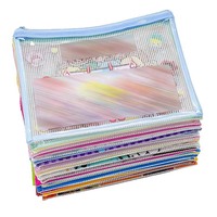 Carpeta de Presentación de PVC Transparente, Ligera y Reutilizable, Bolsa para Exámenes, Organizador de Archivos para Documentos y Materiales de Estudio