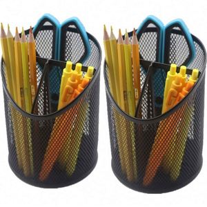 Metal Wire Mesh Pencil Holder Office Storage <b>Box</b> Desktop Organizer Customized Powder Coating <b>Pen</b> Holders for Kids - Product Image 5