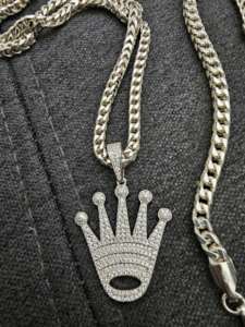 Colgante Clásico de Hip Hop Personalizado Más Vendido, Plata 925, Joyería Unisex para Fiestas, Venta al por Mayor, Colgantes de Lujo con Corte Brillante de 2.70 Ct - Product Image 6