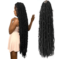 Vente en Gros 14 Pouces Cheveux Torsadés au Crochet Mèches Synthétiques Douces pour Tresses Africaines Butterfly Locs au Crochet pour Femmes