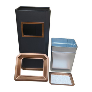 Cestino di cenere in acciaio inossidabile verticale ecologico con secchio a buccia integrato per <span class=keywords><strong>hotel</strong></span> centri commerciali corridoi spazi pubblici - Product Image 4
