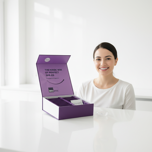 Boîte d'emballage personnalisée en carton rigide pour aligneurs dentaires à 24 étapes, boîte en papier pour gouttières dentaires, boîte magnétique avec pochette - Product Image 3