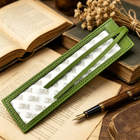 Kit de marque-page en cuir à broder soi-même, accessoires cadeaux faits main
