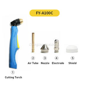 Électrode de torche de l'astuce A100 de <span class=keywords><strong>gaz</strong></span> d'accessoires de coupe de plasma - Product Image 6