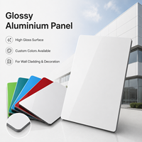 Panneau composite en aluminium brillant de 4 mm ACP/ACM 2 mm 3 mm 4 mm Alucobond 1220x2240 PVDF/PE pour la construction