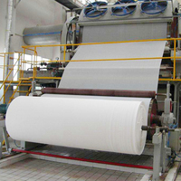 Machine à fabriquer de la pâte à papier toilette Fuyuan 5 tonnes par jour modèle 1880, ensemble complet de production de rouleaux de papier toilette