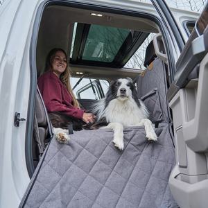 Hamaca de lujo personalizable para asiento de coche de mascotas con extensor de asiento Oxford de impresión sólida y material de nailon para perros de camiones de tamaño completo - Product Image 3