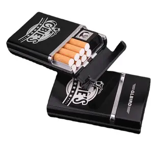 Multi-funzionale Della Cassa di Sigaretta con Elettronica Ricaricabile Accendino Sigaretta Caso