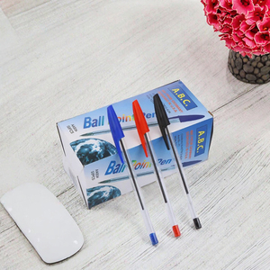 Stylos à bille en plastique <span class=keywords><strong>Aben</strong></span> Bulk 1,0 mm à pointe bille, encre bleue/noire/rouge, offrant simplicité et fonctionnalité pour les étudiants et l'utilisation au bureau - Product Image 3