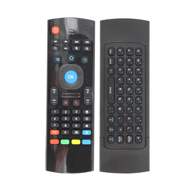 ES-RM347-1-V High Quality Factory Price MX3 2.4GHz Wireless Air Fly Mouse Keyboard Remote Control for Android TV Box