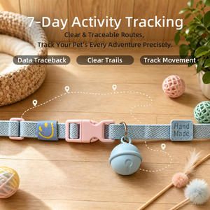 Collier de suivi <span class=keywords><strong>pour</strong></span> animaux de compagnie en forme de cloche, design mignon, matériau doux, non toxique, écologique, multicolore <span class=keywords><strong>pour</strong></span> chien et <span class=keywords><strong>chat</strong></span>, <span class=keywords><strong>pour</strong></span> l'extérieur - Product Image 2