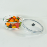 Boîte à lunch en verre portable personnalisée Récipient à bento de conservation des aliments au micro-ondes sans BPA pour le stockage des aliments au lave-vaisselle