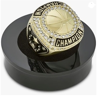 Bague de champion de basket-ball en or personnalisée, trophée, cadeau, bague de championnat pour le vainqueur du tournoi