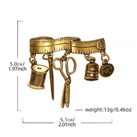 Vintage femmes broche broches Portable couture tricot épinglette Badge pour robes chemises châles Cardigans chandails