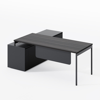 Table en bois en forme de L de bureau de direction Mfc de luxe moderne de qualité supérieure pour PDG/gestionnaire pour mobilier de bureau