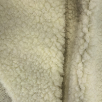 Vente en gros de tissu polaire berbère en polyester 100% uni teint en couleur unie, thermique, 420GSM, pour vêtements, vestes