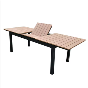 Hot Bán Ngoài Trời Đồ Nội Thất Sân Vườn Thiết Kế Hiện Đại Dài Mở Rộng Bàn Ghế New Gỗ Nhựa Gỗ Bảng Cho Khách Sạn Biệt Thự - Product Image 2