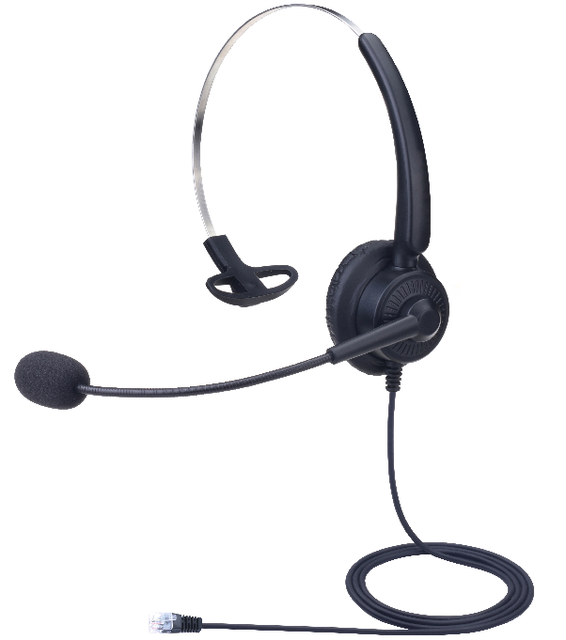 HD100 RJ9 Call Center Headset for Telecommunications Use